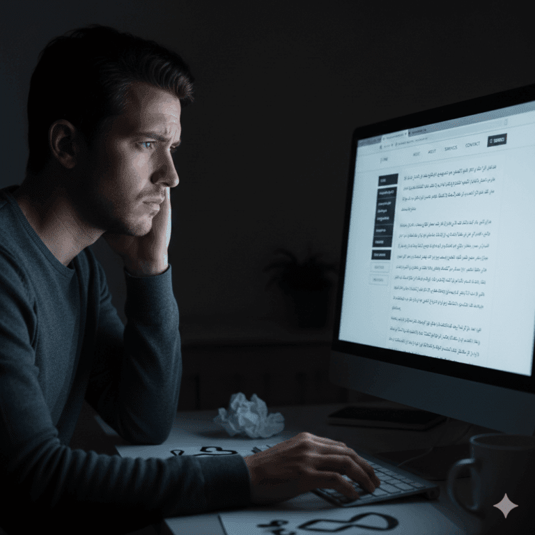 Confused person wondering what is on their screen