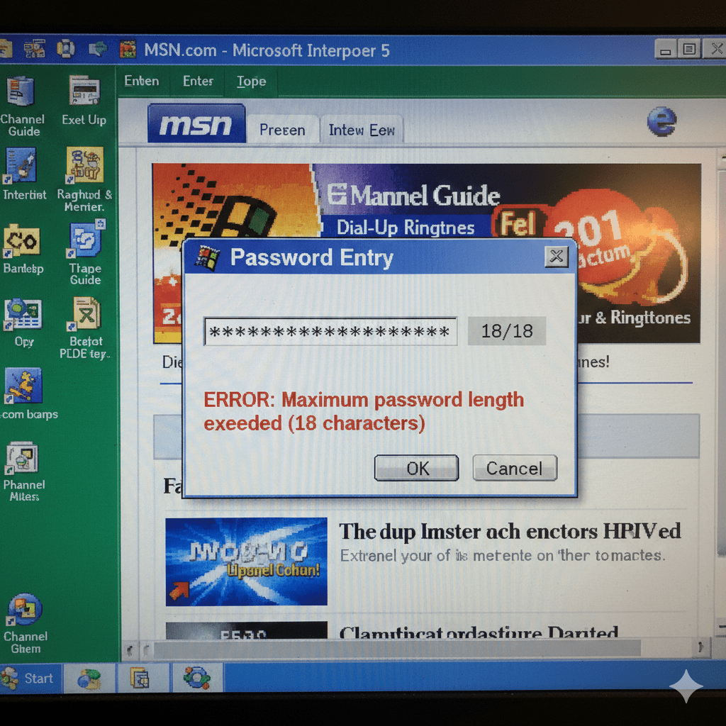 18 Character Password Throwback